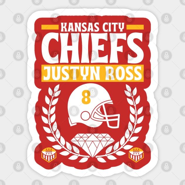 Kansas City Chiefs Justyn Ross 8 Edition 3 Sticker by Astronaut.co